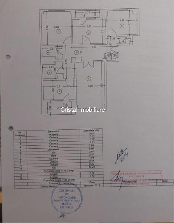 Vanzari Apartamente 4 camere Bucuresti 13 SEPTEMBRIE